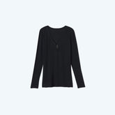 The Softest Ribbed Long Sleeve Henley - Sea Urchin