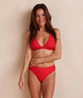 The Classic Mid-Rise Bikini Bottom - Lava
