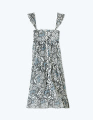 The Tiered Ruffle Midi Dress - Island Floral